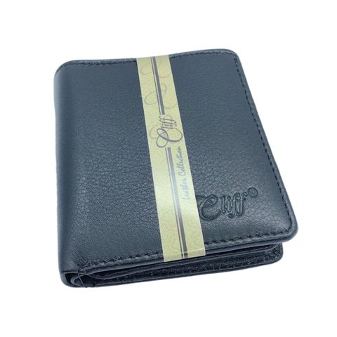 Kişilər üçün dəri pul kisəsi Cliff 937 Qara — Bakı