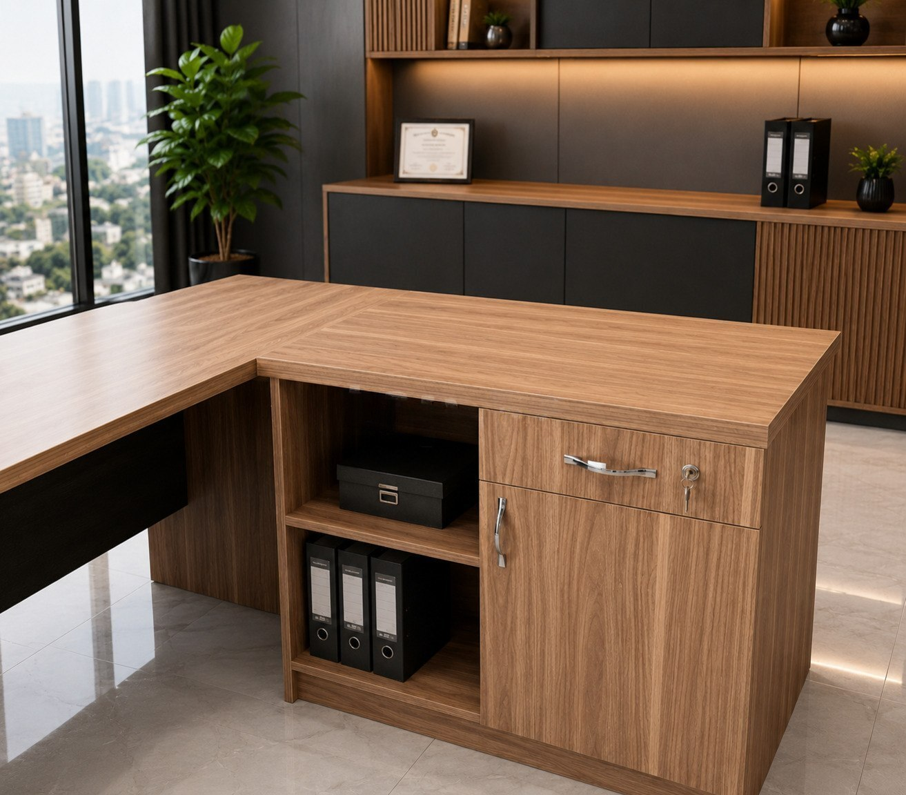 Ofis mebel dəsti Qəhvəyi rəng — Ofis mebeli, Bakı (2)