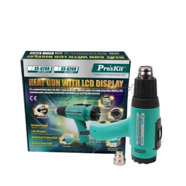 LCD displeyli istilik tapancası Pro'sKit SS-626B — Krasko püskü, Bakı (2)