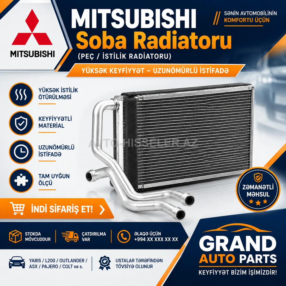 Mitsubishi soba radiatorları — Isitmə və kondisionerlər, Bakı