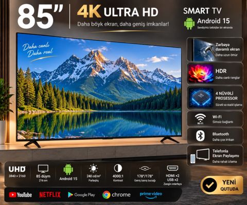 4K Ultra HD Smart TV — 1 500 ₼ · Bakı · TV və Video 4K Ultra HD Smart TV — Bakı