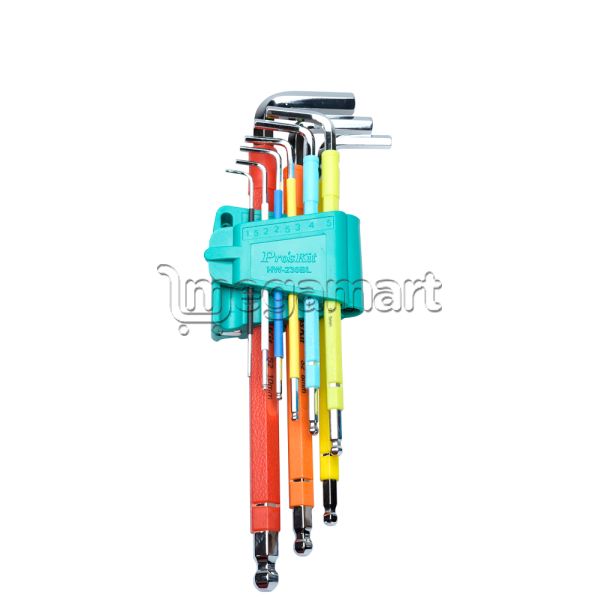 Rəngli altıbucaq açar dəsti Pro'sKit HW-230BL (9pc) — Alətlər, Bakı (2)