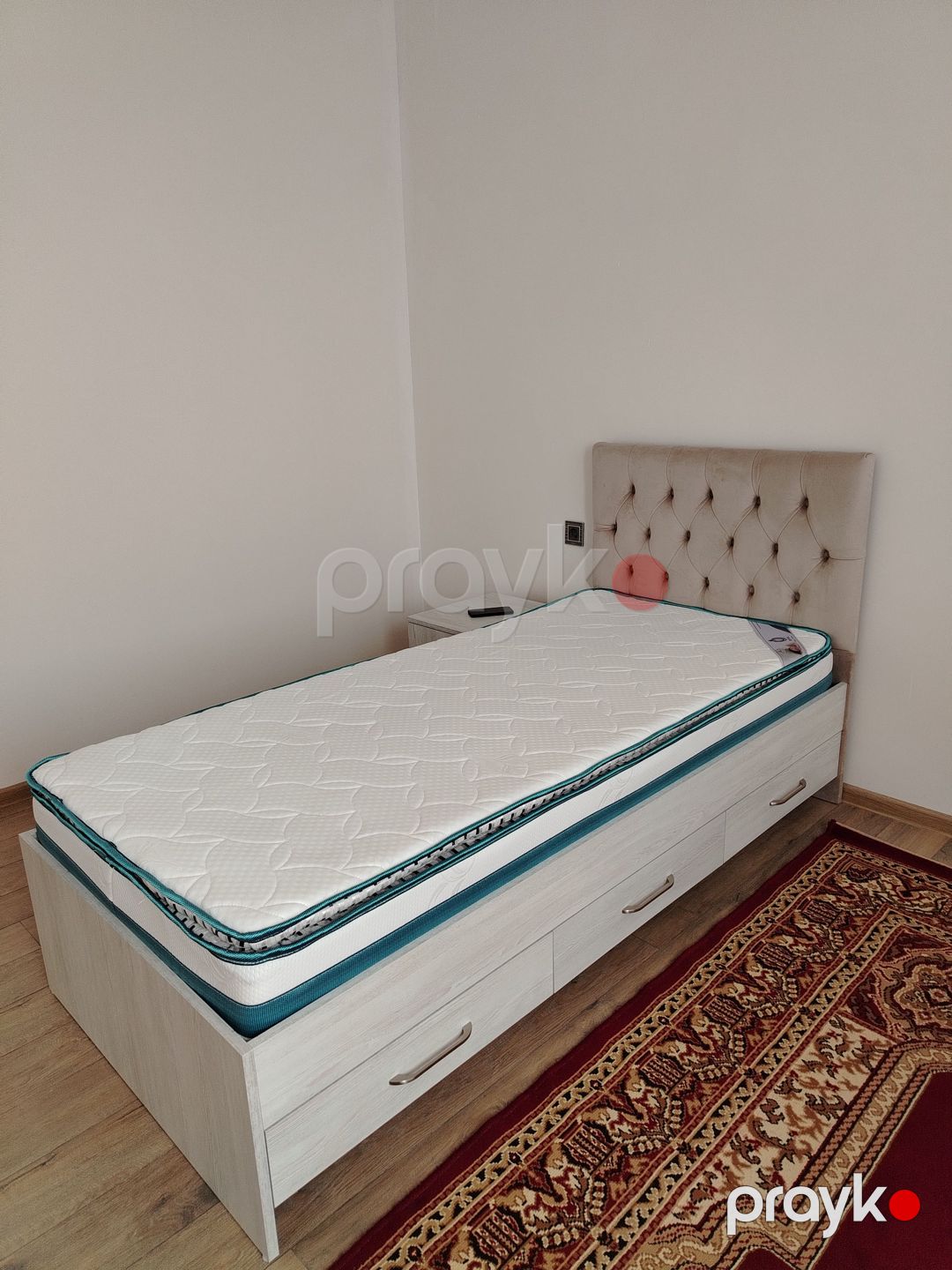 Tək nəfərlik yataq dəsti, təkərli saxlama qutularıyla — Yataqlar, Qusar (2)