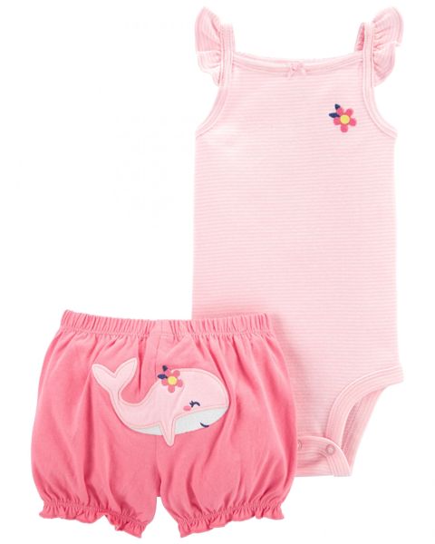 Qızlar üçün şortlu dəst Carter's, çəhrayı, pambıq, ölçü 3-6 ay — 14 ₼ · Bakı · Mallar Qızlar üçün şortlu dəst Carter's, çəhrayı, pambıq, ölçü 3-6 ay — Bakı
