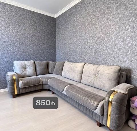 Künc divanı – yumşaq parça döşəmə, boz rəng çalarları. Elegant tikiş — 850 ₼ · Digah · Divanlər Künc divanı – yumşaq parça döşəmə, boz rəng çalarları. Elegant tikiş — Digah