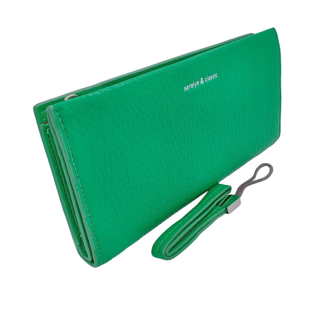 Qadınlar üçün süni dəri pul kisəsi Saralyn C-1222_GREEN_1, yaşıl — Mallar, Bakı