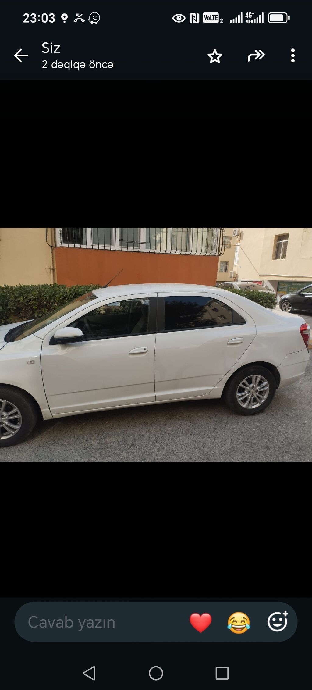Chevrolet Cobalt: 1.5 l 2024 il 19900 km 77-YU-459 — Avtomobillər, Ucar (2)