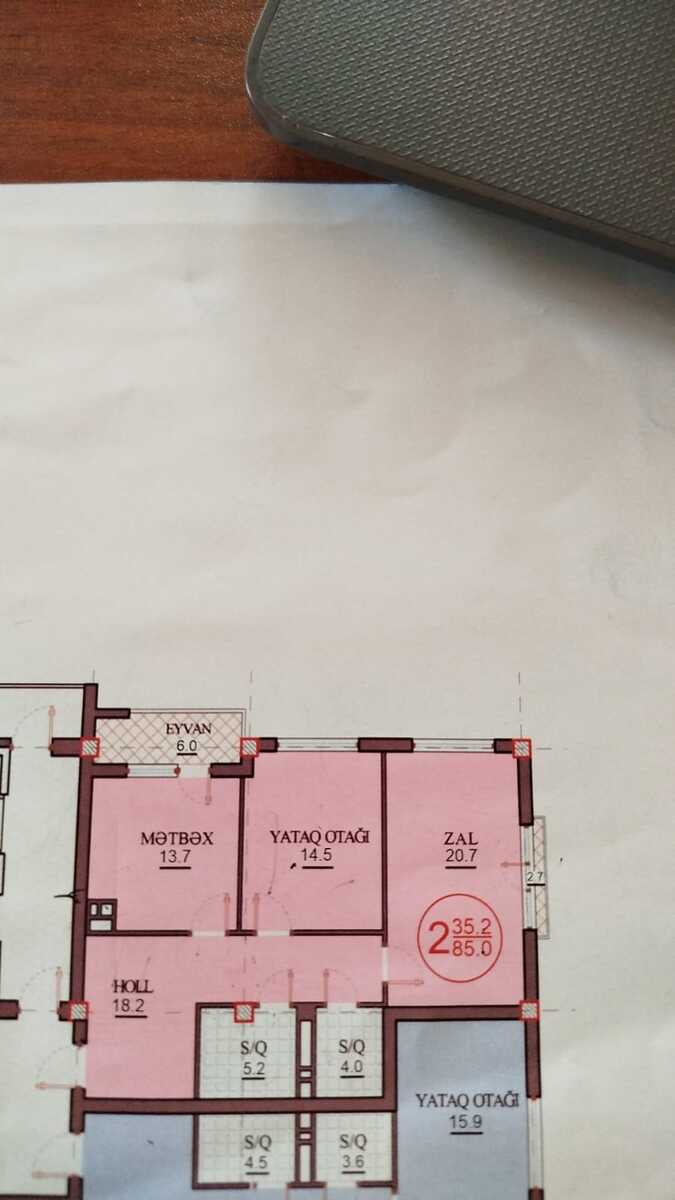 Satılır 2 otaqlı yeni tikili 85 m² — Mənzil, Bakı (2)
