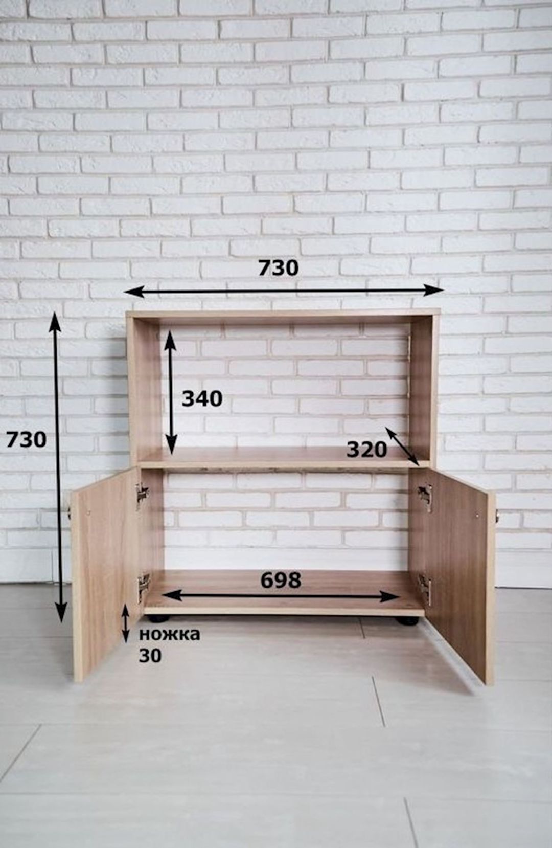 Tumba 73x73x32 sm, Ldsp, Somona, Qəhvəyi — Mallar, Bakı (2)