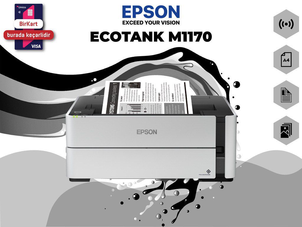 Printer "Epson M1170" — Ofis texnikası və istehlak malları, Bakı