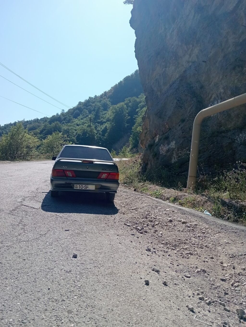 Lada Samara sedan - Kuzov: 4 qapılı sedan, boz rəng - Mühərrik — Avtomobillər, Quba (9)