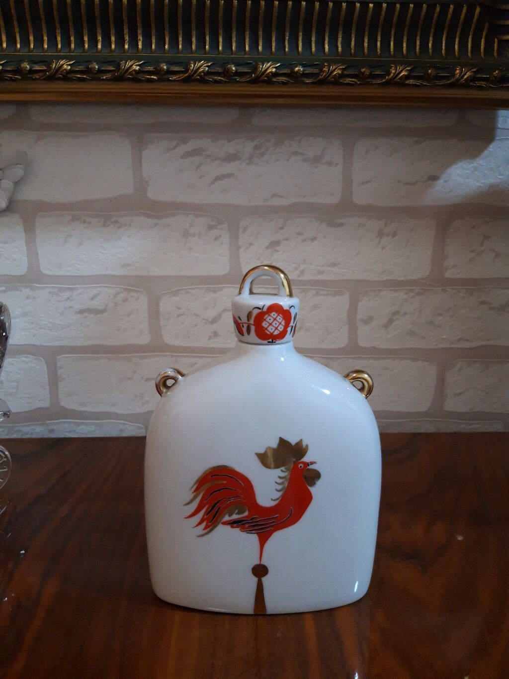 Штоф, фляга, фарфор. ЛФЗ. 1950-1980г. Qrafinka. Qırmızı Ссср peçatı — Süfrə qabı, Bakı (4)