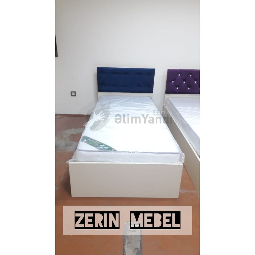 Yeni, Təknəfərlik çarpayı, Bazasız, Matras ilə, Siyirməsiz — Yataq otağı mobilya dəstləri, Bakı (2)