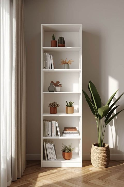 Stellaj MB5, laminat, 210x60x36 sm, ağ — Bakı