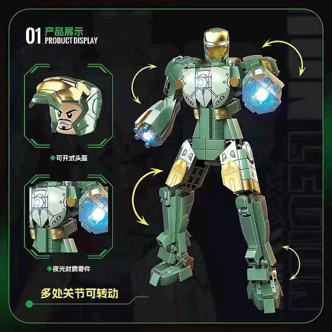 Blok konstruktor Quan Guan 796 Iron Legion MK37, 446 element — Mallar, Bakı (2)