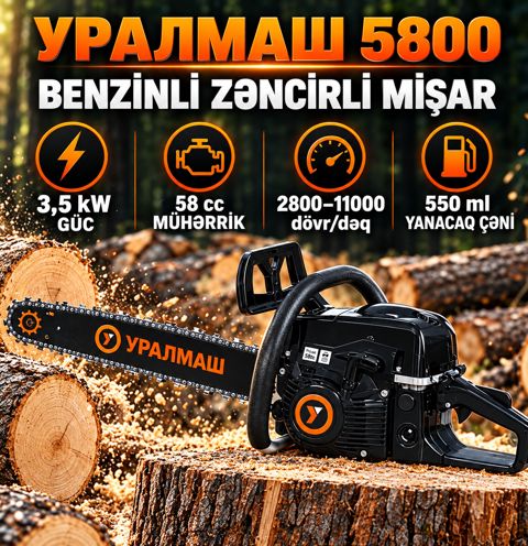 Zəncirli mişar Уралмаш, 3500W — 138.9 ₼ · Bakı · Mallar Zəncirli mişar Уралмаш, 3500W — Bakı