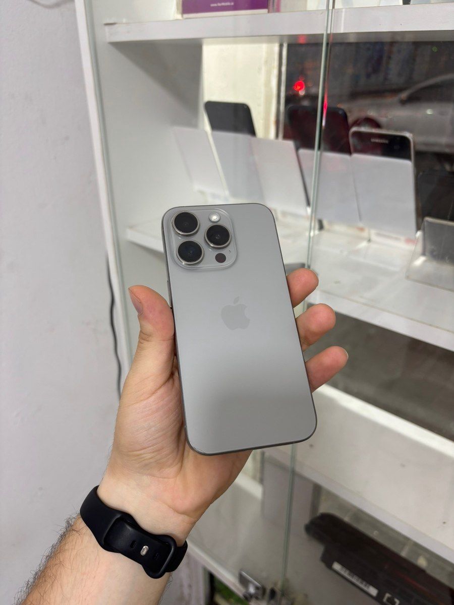 Apple iPhone 15 Pro Natural Titanium 128GB/8GB — Smartfonlar, Bakı (2)