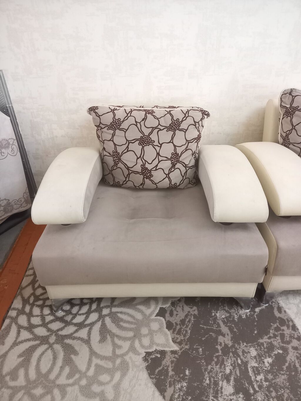 İşlənmiş, Klassik divan, 2 kreslo, Bazasız, Açılmayan — Yumşaq mobilya dəstləri, Bakı (2)