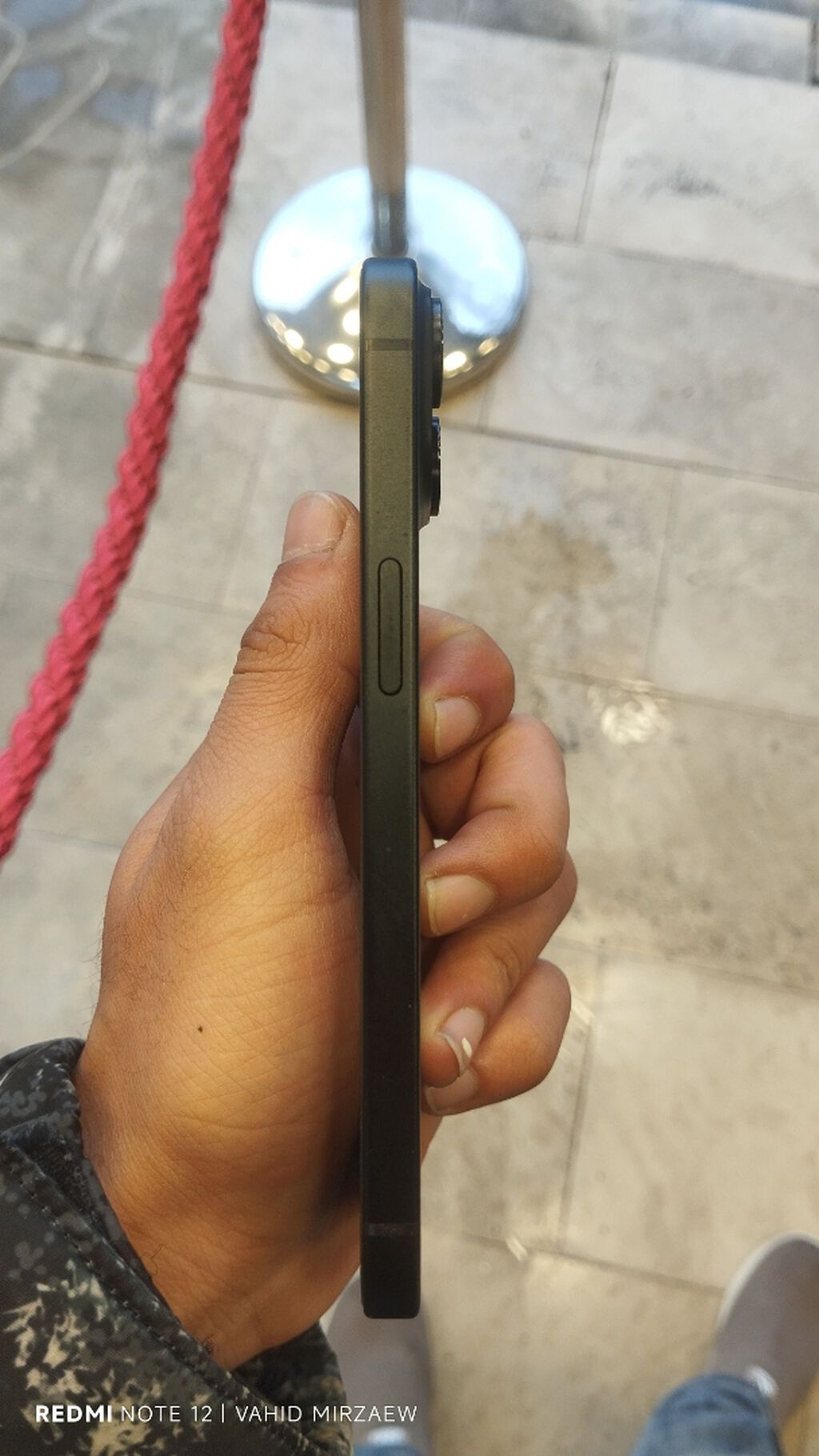 IPhone 15, 128 GB, Black Titanium, Zəmanət, Barmaq izi, Simsiz şarj — Apple iPhone, Bakı (2)