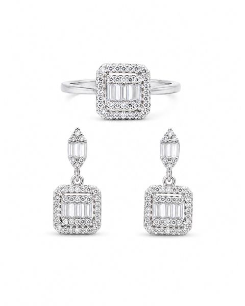 Zinət dəsti LL108 Sırğa + üzük, Gümüş 925 əyar, Qadın — 109 ₼ · Bakı · Mallar Zinət dəsti LL108 Sırğa + üzük, Gümüş 925 əyar, Qadın — Bakı
