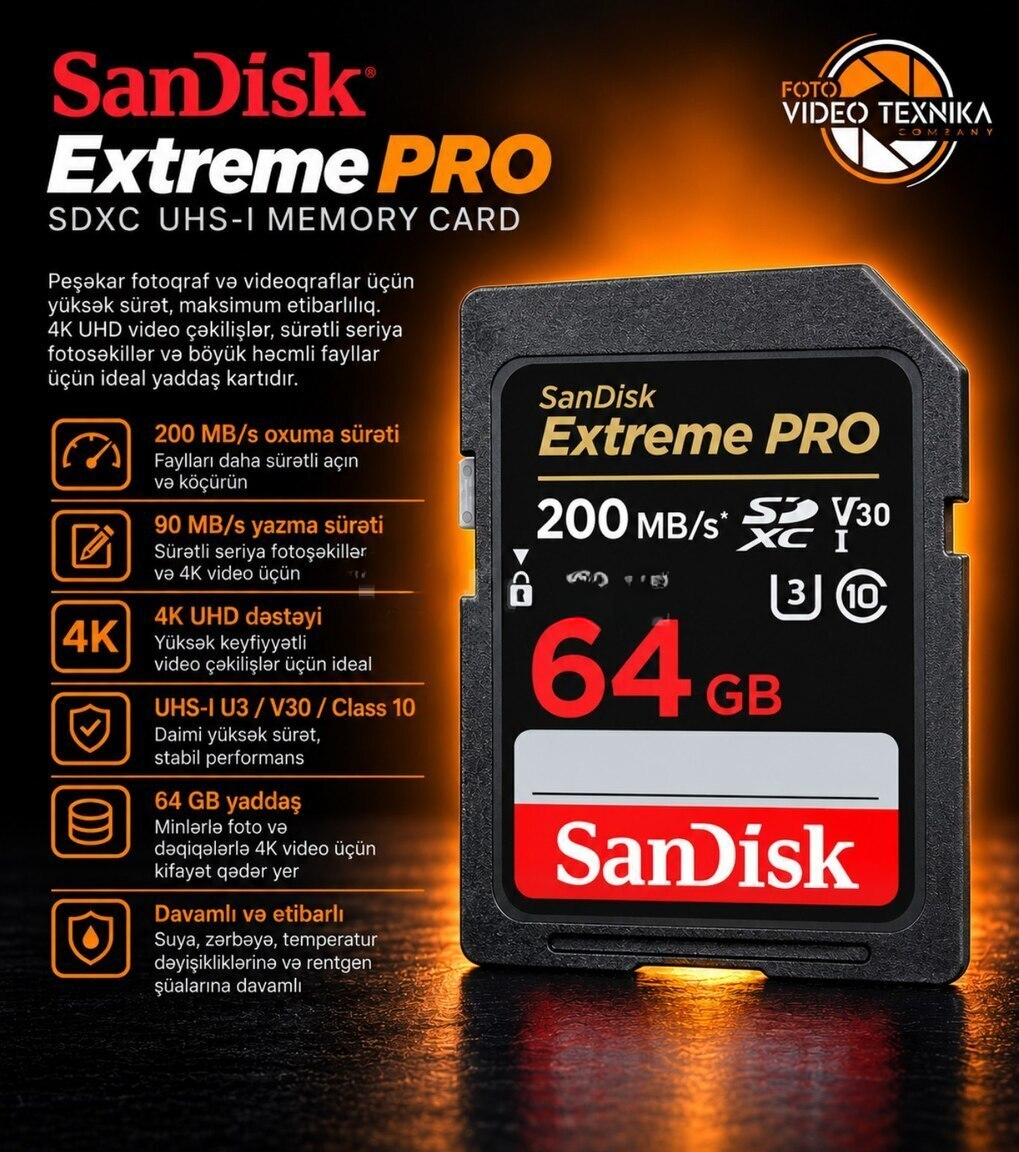 64 GB yaddaş kartı — 60 ₼ · Bakı · Yaddaş kartları 64 GB yaddaş kartı — Bakı