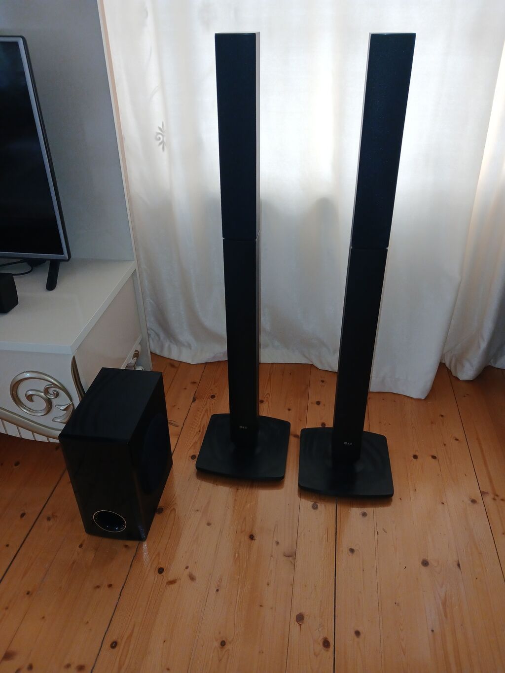 LG Ev Teatrı sistemi – 5.1 kanallı qüllə tipli akustika və subwoofer — Akustik sistemlər, Qəbələ (5)