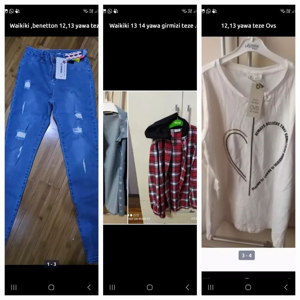 13–15 yaş üçün qız/gecim kolleksiyası – Waikiki, Benetton, OVS — Uşaq geyimi, Digah (2)