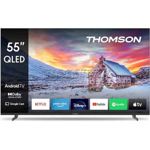 Televizor Thomson 55" QLED 4K 60Hz Smart Google TV Black (55QG5C14) — Bakı