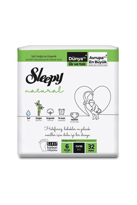 Uşaq bezləri Sleepy Natural Double Jumbo 6 XL, hər kəs üçün, 32 əd — 14.89 ₼ · Bakı · Mallar Uşaq bezləri Sleepy Natural Double Jumbo 6 XL, hər kəs üçün, 32 əd — Bakı