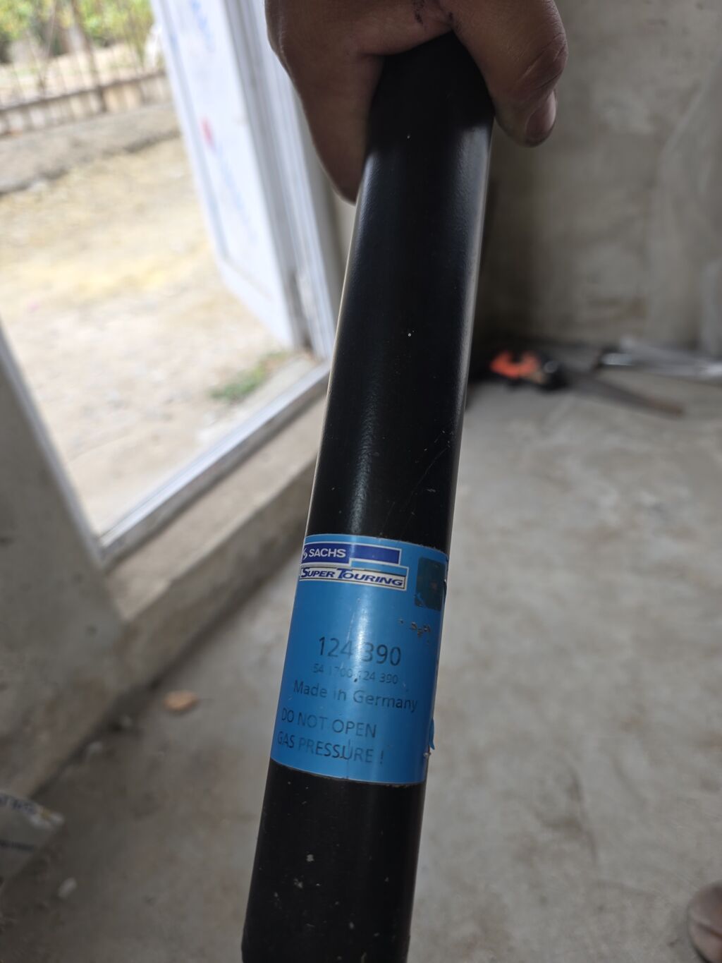 Sachs Super Touring arxa amortizator - Model/Part No: 124 390 (54 — Gidiş hissəsi, Saray (3)