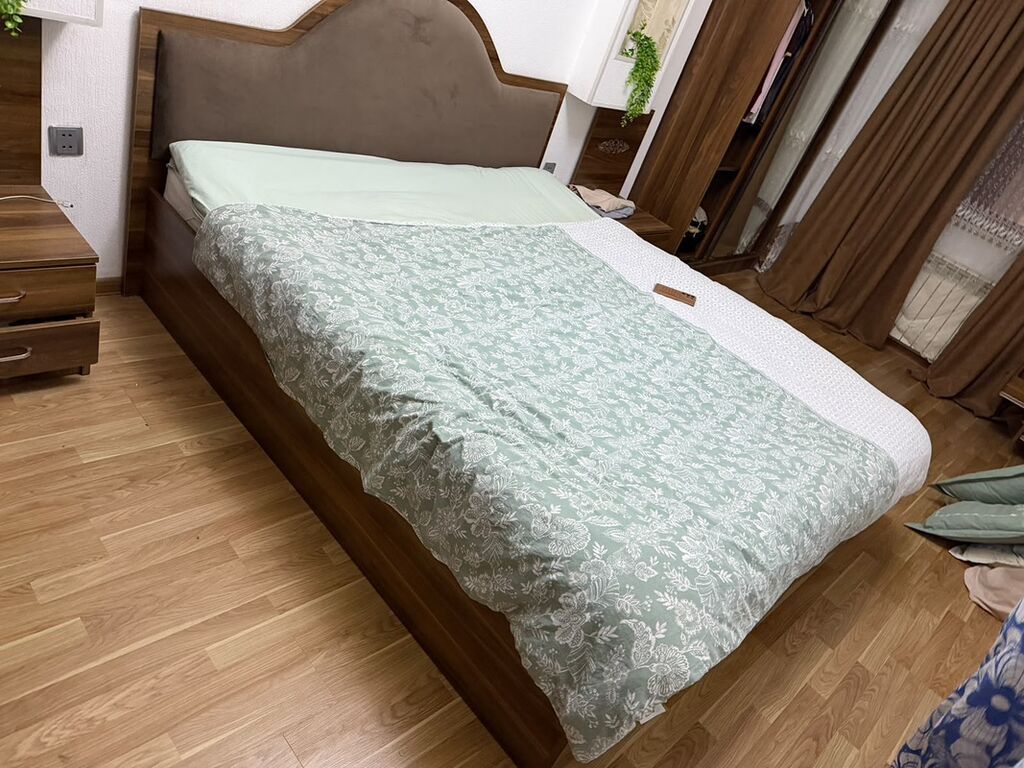 Iki nəfərlik taxta çarpayı dəsti - Material: ağac əsaslı korpus — Yataqlar, Xırdalan (2)