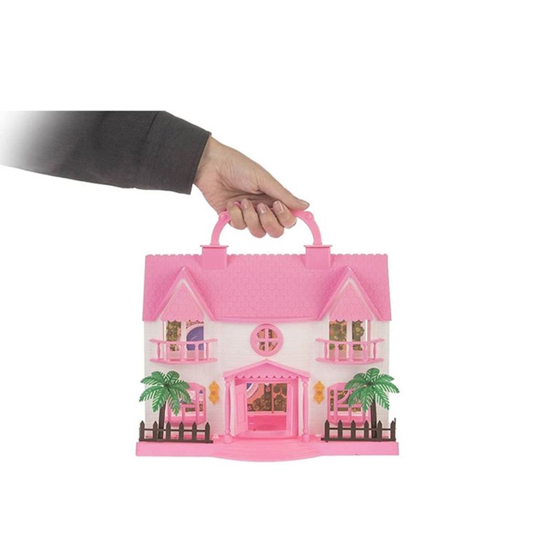 Kukla evi Azine, 3-5 ya, plastik, ağ/çəhrayı, 25x14x26 sm — Mallar, Bakı (3)