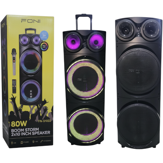 Səsgücləndirici Foni FN-S1022 2X10 80W Mıc+rem — Bluetooth qarnitar, Bakı (2)