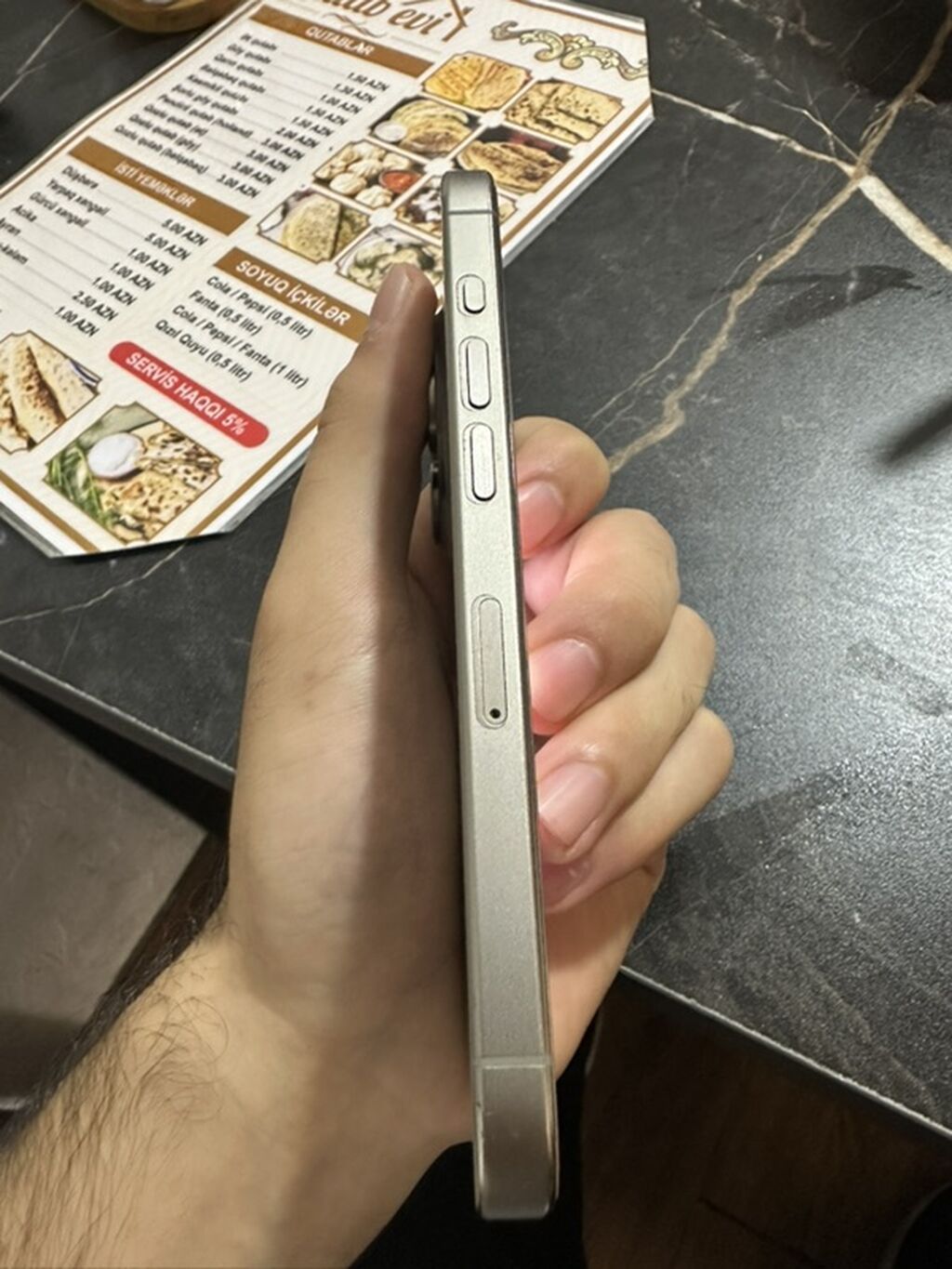 IPhone 15 Pro, 256 GB, Gümüşü, Face ID — Apple iPhone, Bakı (3)