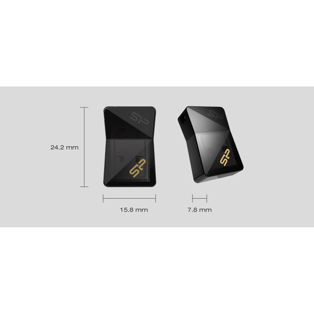 USB stick silicon power ufd 3.0, jewel J08 ,32 GB, BLACK-(SP032GBUF3J08V1K) — Telefonlar və qadjetlər, Bakı (2)