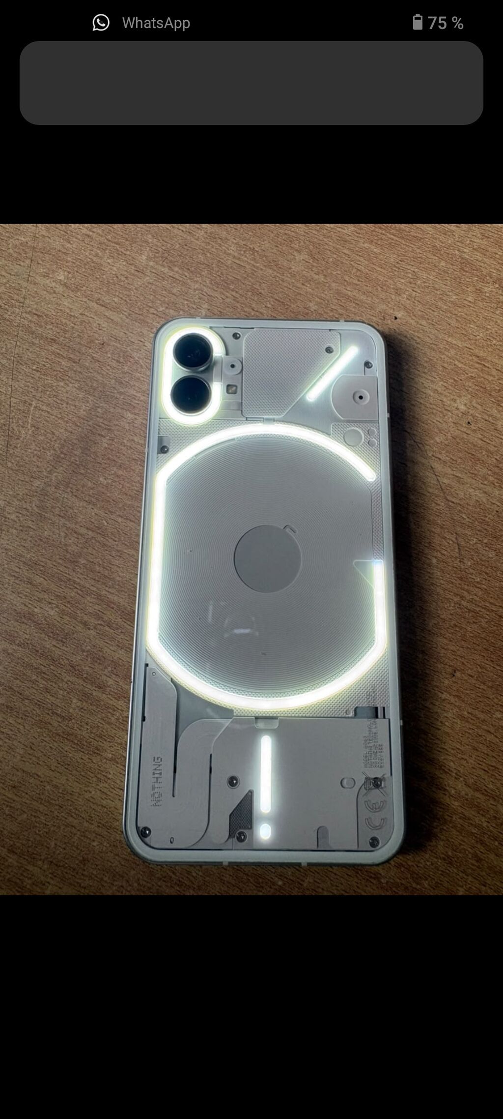 Nothing phone bir 256 gb (çexol,adapter yaninda var Nothing Phone (1) — Digər smartfonlar, Bakı