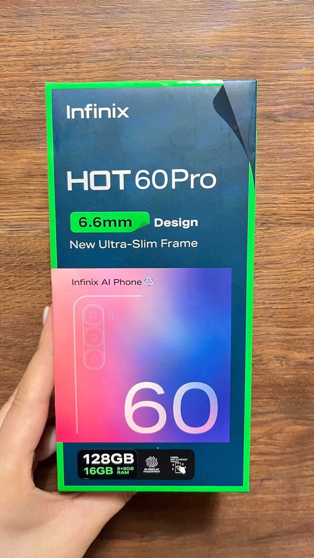 Infinix Hot 60 Pro, 128 GB, rəng - Boz, Sensor — Infinix, Bakı (2)
