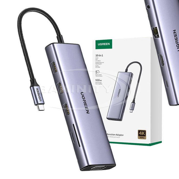 Ugreen Tablet CM498 USB C Hub, 10-in-1(15601) — Kompüterlər və noutbuklar, Bakı