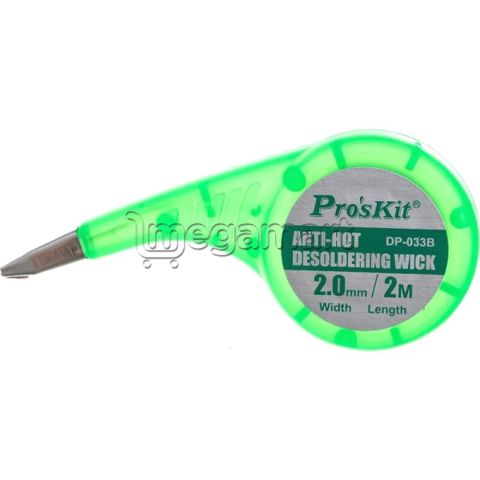 Qalaysoran lent Pro'sKit DP-033B Anti-Hot Desoldering Wick (2 mm) — 9.99 ₼ · Bakı · Elektrik alətləri Qalaysoran lent Pro'sKit DP-033B Anti-Hot Desoldering Wick (2 mm) — Bakı