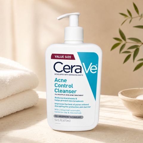 No Brand Acne Control Cleanser, Sızanaq və Qara Nöqtə Əleyhinə Üz Təmizləyici Gel, 473 ml — Bakı