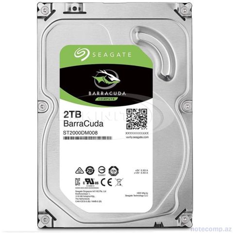 Sərt disk Seagate Barracuda 2TB ST2000DM008 HDD — 151 ₼ · Bakı · Sabit diskləri Sərt disk Seagate Barracuda 2TB ST2000DM008 HDD — Bakı