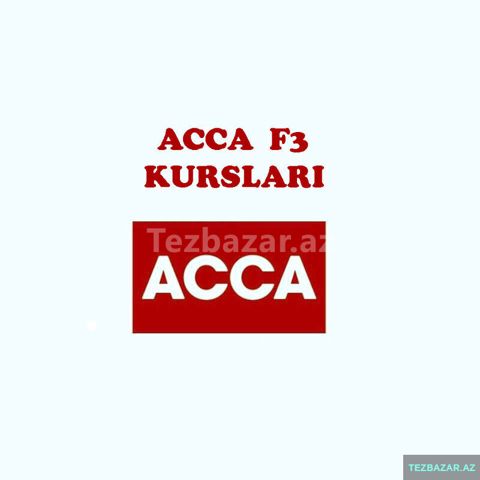Acca F3 kursları — Bakı