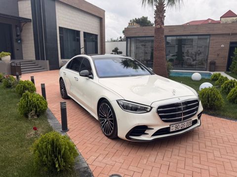 Mercedes S 500 4MATIC, 3.0 L, 2021 il, 44 600 km — 163 009 ₼ · Bakı · Avtomobillər Mercedes S 500 4MATIC, 3.0 L, 2021 il, 44 600 km — Bakı