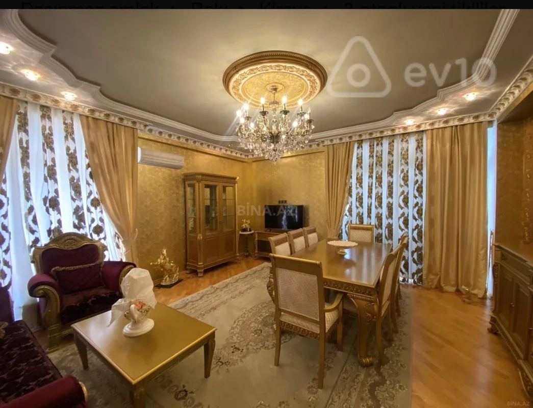 3 otaqlı mənzil, 128 m², Nərimanov M — kirayə — Mənzil, Bakı