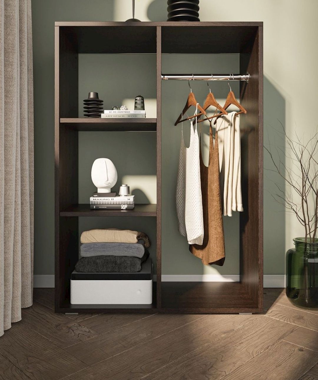 Açıq şkaf Letta Ldsp, qara, 112x35x80 sm — Şkaflar, Bakı