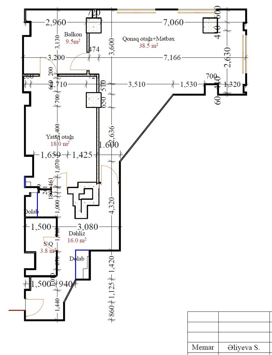 Satılır 2 otaqlı yeni tikili 118 m² — Mənzil, Bakı (5)