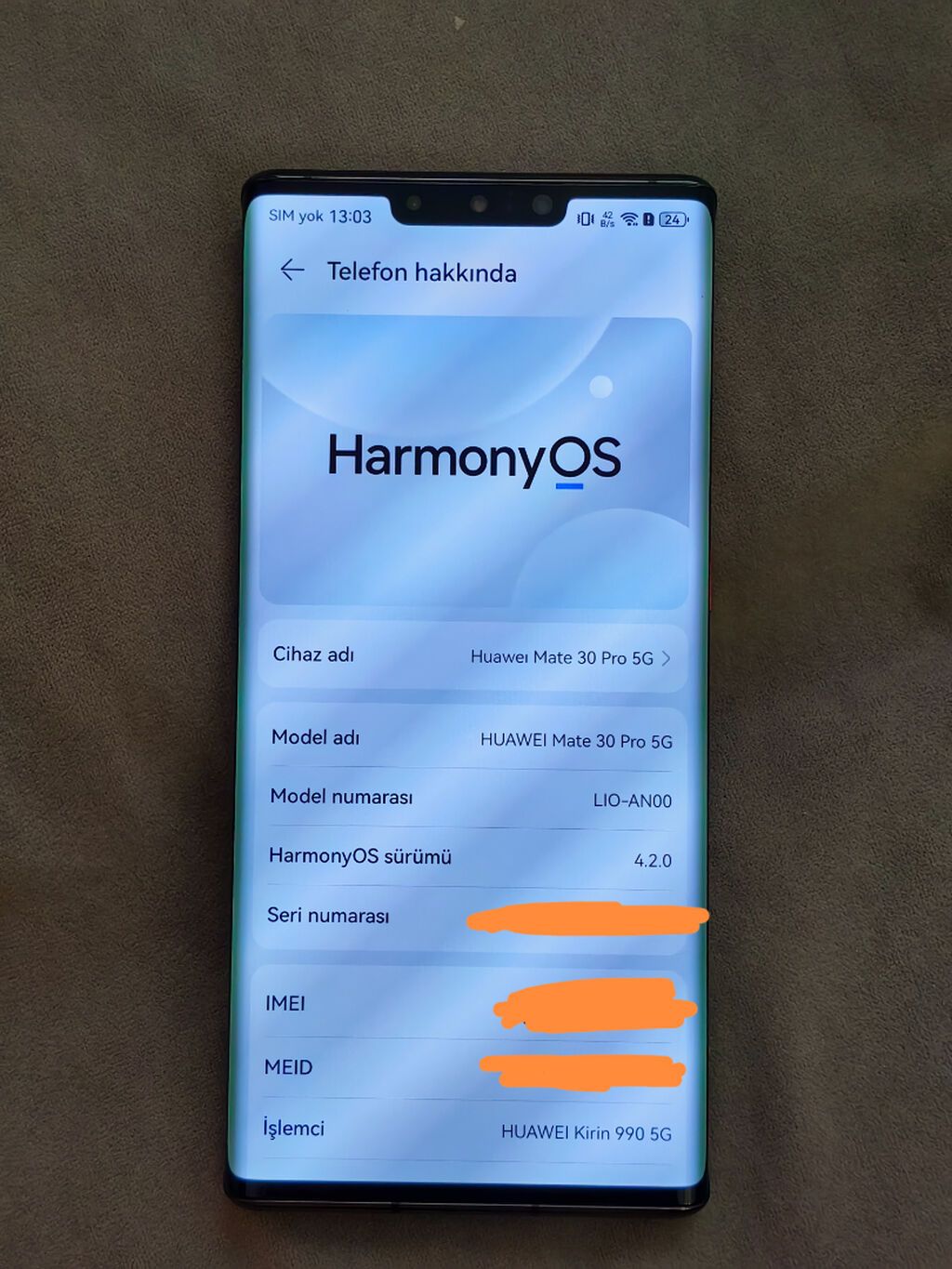 Huawei Mate 30 Pro 5G, 256 GB, rəng - Qara, Sensor, Barmaq izi, Face ID — Huawei, Bakı (6)