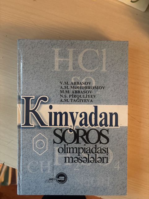 Soros kimya olimpiada meseleleri — Bakı