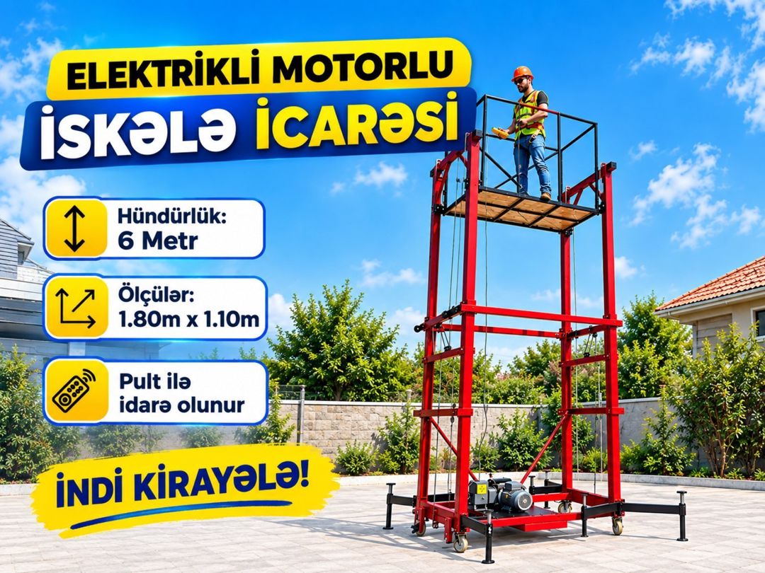 Elektrikli ayaqaltı iskələ icarəsi — Avadanlıq icarəsi, Bakı