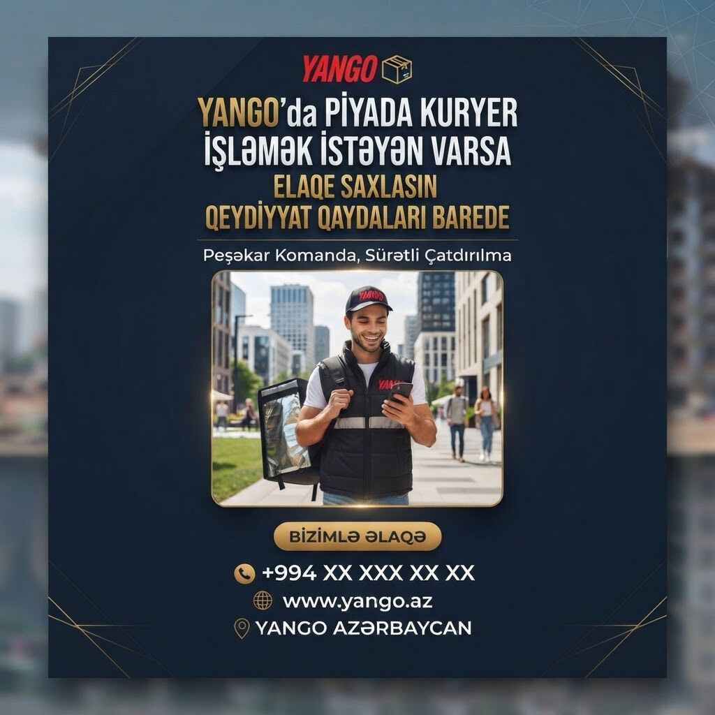 Piyada kuryer tələb olunur — Nəqliyyat, logistika, anbar, Bakı
